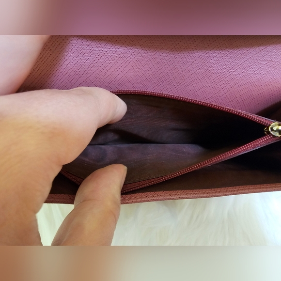 Salvatore Ferragamo Vara Ribbon Long Wallet Leather Blush Pink - Picture 9 of 13